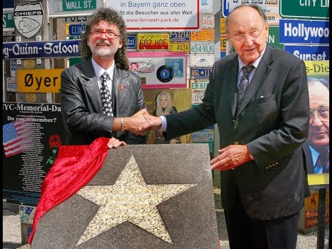 STARS Star Stern Verleihung an Hans Dietrich Genscher im Signs of Fame des Fernweh Park HD www fernw