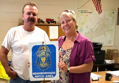 SANTA FE POLICE – ein „authentic“ Sign aus Santa Fe / New Mexico