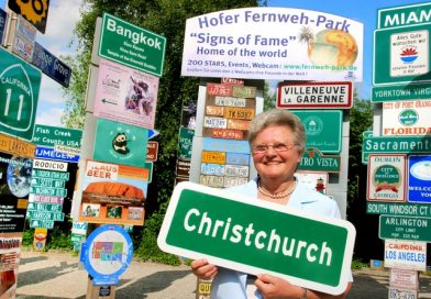 CHRISTCHURCH – New Zealand: tolles Schild vom anderen Ende der Welt