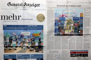 Fernwehpark Reportage in 12 verschiedenen Tageszeitungen in Deutschland / Wochenend-Ausgabe ...