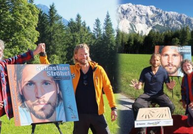 Sebastian Ströbel und die Darsteller der ZDF Fernsehserie „Die Bergretter“