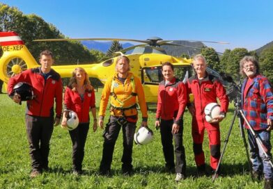 „Die Bergretter“ (ZDF Fernsehserie – die Protagonisten mit Helikopter „Christopherus 14“)